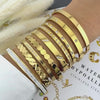 BRACELET, 18K GOLD PLATED STEEL