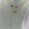 NECKLACE, 18K GOLD PLATED STEEL