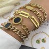 BRACELET, 18K GOLD PLATED STEEL