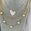 "HEART" NECKLACE, 18K GOLD PLATED STEEL