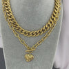 "HEART" NECKLACE, 18K GOLD PLATED STEEL