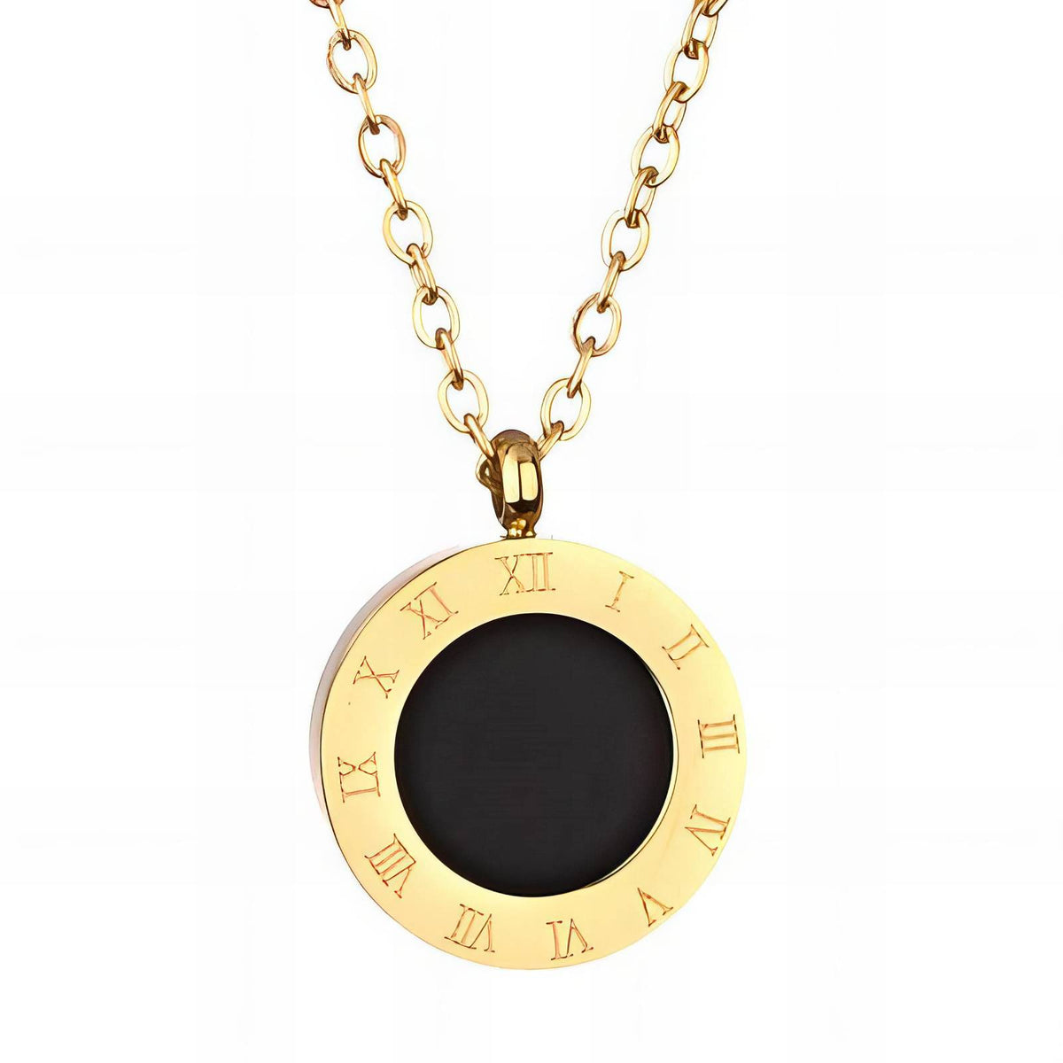 NECKLACE, 18K GOLD PLATED STEEL